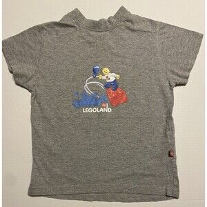 Rare Legoland Kids 3 - 4 Years T-Shirt LEGO 3/4 Toddler 3T 4T Gray